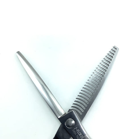 【シザーズジャパンSCISSORS JAPAN】J-FLOR25 メガネ シザー セニング 美容ハサミ すきばさみ 美容師 理容師 約10~15% 右利き 5.7インチ 中古 sc2305