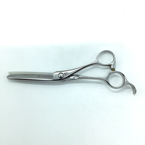 【ナルトシザーズ ナルトシザーNARUTO SCISSORS】デザインカット ヘネシーS2 オフセット シザー セニング 美容ハサミ すきばさみ 美容師 理容師 約40% 右利き 5.8インチ 中古 sc2306