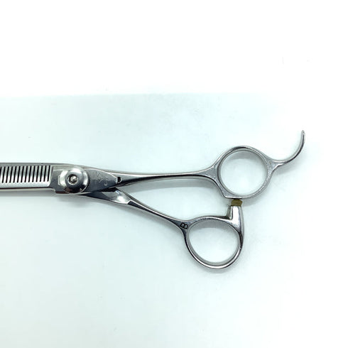 【ナルトシザーズ ナルトシザーNARUTO SCISSORS】デザインカット ヘネシーS2 オフセット シザー セニング 美容ハサミ すきばさみ 美容師 理容師 約40% 右利き 5.8インチ 中古 sc2306
