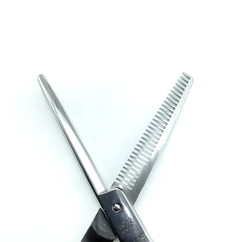 【ヒカリシザーズHIKARI光シザーHIKARI SCISSORS】6032 オフセット シザー セニング 美容ハサミ すきばさみ 美容師 理容師 約40% 右利き 6インチ 中古 sc2313