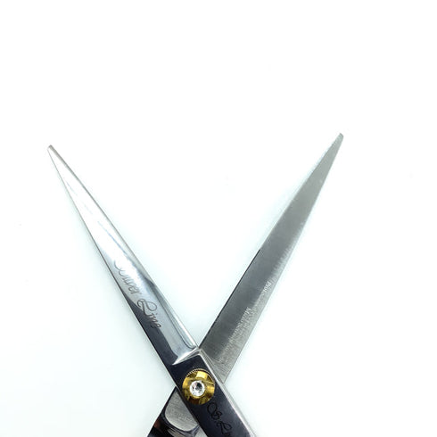 【シルバーラインSilverLine】国民三銃士ノコギリ刃KUTS700 トリミングシザー オフセット 右利き トリマー ペット 7インチ 中古 sc2314