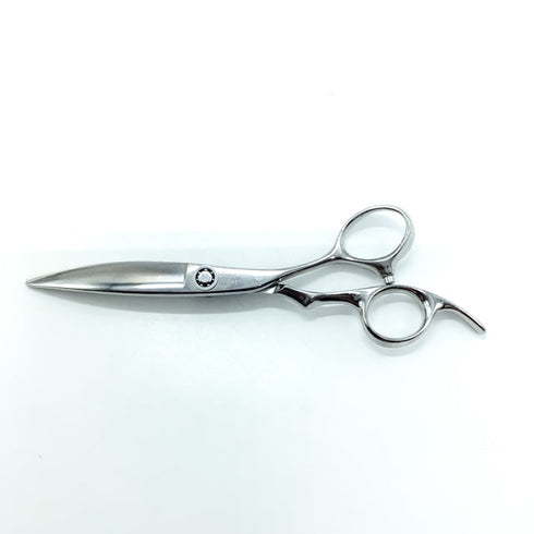 【BUGEI武芸】HXFR57カーブ スライド ドライカット シザー オフセット 理容 美容ハサミ 美容師 理容師 右利き 5.7インチ 中古 sc2316