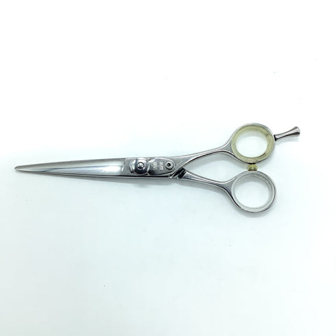 【YAGYU柳生】6.0 覇王プレート シザー メガネ 理容 美容ハサミ 美容師 理容師 右利き 6インチ 中古 sc2321