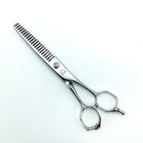【ミズタニシザーズ ミズタニシザーMIZUTANI SCISSORS】ACRO YURAGI4 ユラギ メガネ シザー セニング 美容ハサミ すきばさみ 美容師 理容師 約15~20% 右利き 6インチ 中古 sc2324