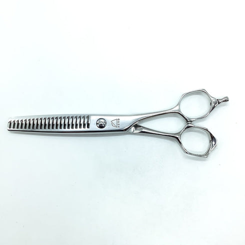 【ミズタニシザーズ ミズタニシザーMIZUTANI SCISSORS】ACRO YURAGI4 ユラギ メガネ シザー セニング 美容ハサミ すきばさみ 美容師 理容師 約15~20% 右利き 6インチ 中古 sc2324