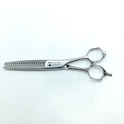 【ミズタニシザーズ ミズタニシザーMIZUTANI SCISSORS】ACRO YURAGI4 ユラギ メガネ シザー セニング 美容ハサミ すきばさみ 美容師 理容師 約15~20% 右利き 6インチ 中古 sc2324
