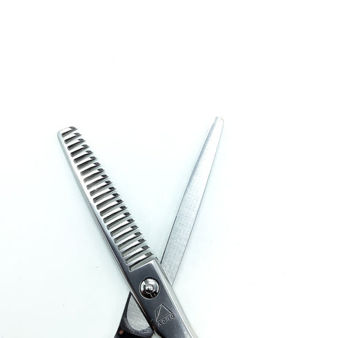【ミズタニシザーズ ミズタニシザーMIZUTANI SCISSORS】ACRO YURAGI4 ユラギ メガネ シザー セニング 美容ハサミ すきばさみ 美容師 理容師 約15~20% 右利き 6インチ 中古 sc2324