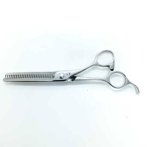 【ナルトシザーズ ナルトシザーNARUTO SCISSORS】二梳きミスティランS27 両グシ オフセット シザー セニング 美容ハサミ すきばさみ 美容師 理容師 約5~10% 右利き 5.8インチ 中古 sc2325
