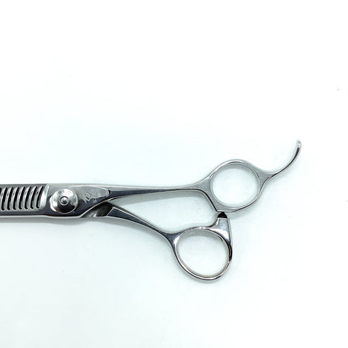 【ナルトシザーズ ナルトシザーNARUTO SCISSORS】二梳きミスティランS27 両グシ オフセット シザー セニング 美容ハサミ すきばさみ 美容師 理容師 約5~10% 右利き 5.8インチ 中古 sc2325