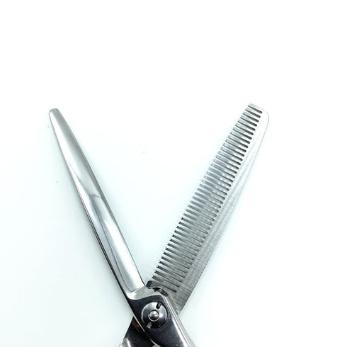 【ナルトシザーズ ナルトシザーNARUTO SCISSORS】レオヴィスタMT40 メガネ シザー セニング 美容ハサミ すきばさみ 美容師 理容師 約40% 右利き 5.9インチ 中古 sc2326