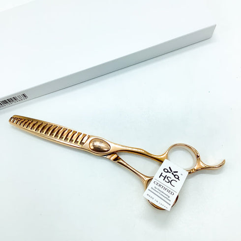 新品未使用【ジョーウェルJOEWELL】XPG-W17 オフセット シザー セニング 美容ハサミ すきばさみ 美容師 理容師 約先端6目10%、中間〜刃元20%% 右利き 6.3インチ 中古 sc2328