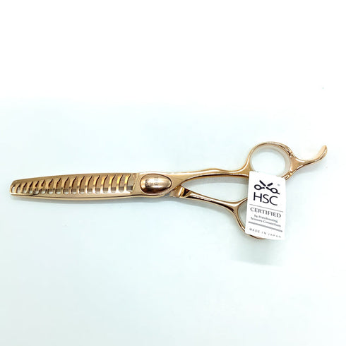 新品未使用【ジョーウェルJOEWELL】XPG-W17 オフセット シザー セニング 美容ハサミ すきばさみ 美容師 理容師 約先端6目10%、中間〜刃元20%% 右利き 6.3インチ 中古 sc2328