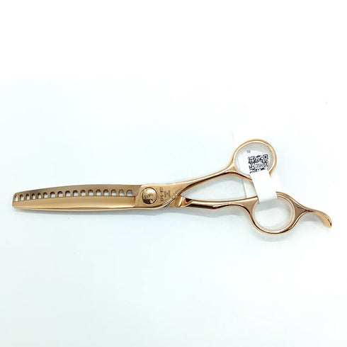 新品未使用【ジョーウェルJOEWELL】XPG-W17 オフセット シザー セニング 美容ハサミ すきばさみ 美容師 理容師 約先端6目10%、中間〜刃元20%% 右利き 6.3インチ 中古 sc2328