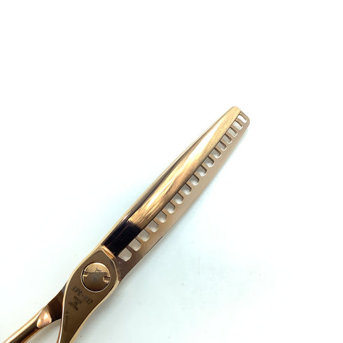 新品未使用【ジョーウェルJOEWELL】XPG-W17 オフセット シザー セニング 美容ハサミ すきばさみ 美容師 理容師 約先端6目10%、中間〜刃元20%% 右利き 6.3インチ 中古 sc2328