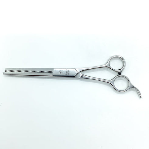 【菊王冠BOB中野製作所】K-442 トリミングシザー 右利き セニング トリマー ペット 6.5インチ 中古 sc2329