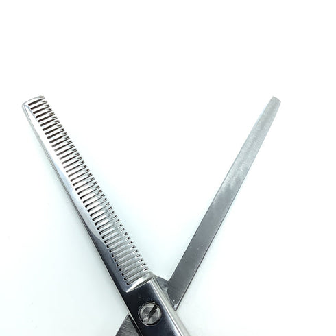 【菊王冠BOB中野製作所】K-442 トリミングシザー 右利き セニング トリマー ペット 6.5インチ 中古 sc2329