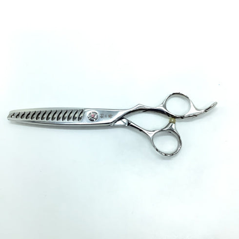 【剣の舞】ZG-N1-6014 14目 オフセット シザー セニング 美容ハサミ すきばさみ 美容師 理容師 約50~60% 右利き 6インチ 中古 sc2330