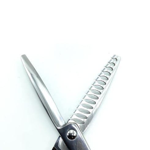 【剣の舞】ZG-N1-6014 14目 オフセット シザー セニング 美容ハサミ すきばさみ 美容師 理容師 約50~60% 右利き 6インチ 中古 sc2330