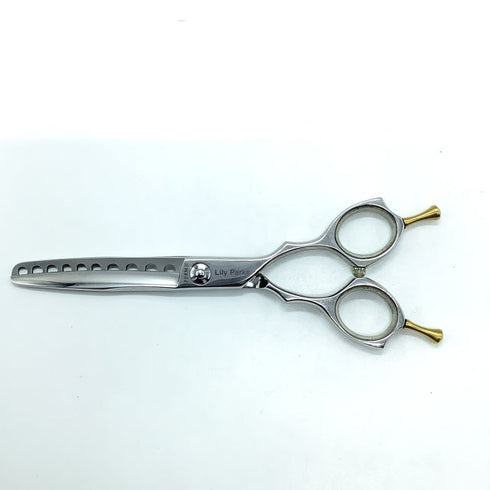 【トラックスシザーズ トラックスシザーTRACKS SCISSORS】PERM10 メガネ シザー セニング 美容ハサミ すきばさみ 美容師 理容師 約15~25% 右利き 6インチ 中古 sc2335