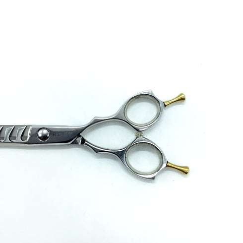 【トラックスシザーズ トラックスシザーTRACKS SCISSORS】PERM10 メガネ シザー セニング 美容ハサミ すきばさみ 美容師 理容師 約15~25% 右利き 6インチ 中古 sc2335