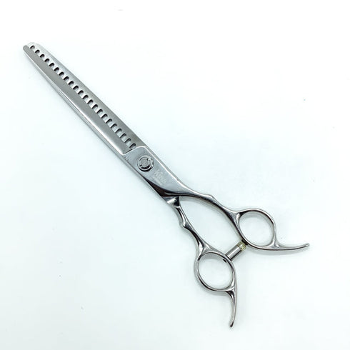 【アメジストAmethyst Kissキスシザー】 トリミングシザー ブレンディング 右利き セニング トリマー ペット 7.5インチ 中古 sc2336