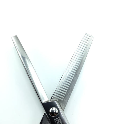 【ミズタニシザーズ ミズタニシザーMIZUTANI SCISSORS】 オフセット シザー セニング 美容ハサミ すきばさみ 美容師 理容師 約10~15% 右利き 6インチ 中古 sc2340