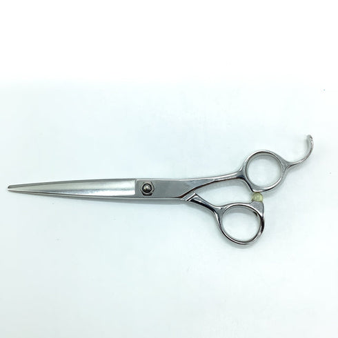 【キクイシザーズ キクイシザーKIKUI】COBALT 75 シザー オフセット 理容 美容ハサミ 美容師 理容師 右利き 6インチ 中古 sc2343