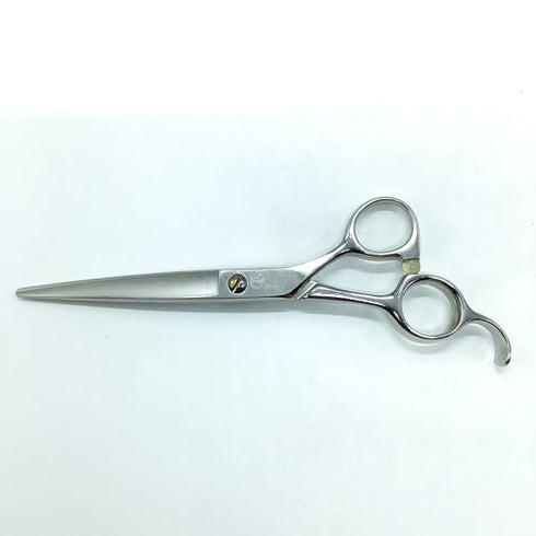 【キクイシザーズ キクイシザーKIKUI】COBALT 75 シザー オフセット 理容 美容ハサミ 美容師 理容師 右利き 6インチ 中古 sc2343