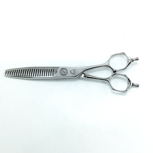 【ミズタニシザーズ ミズタニシザーMIZUTANI SCISSORS】Z DUAL ZD-3 メガネ シザー セニング 美容ハサミ すきばさみ 美容師 理容師 約15% 右利き 6インチ 中古 sc2348