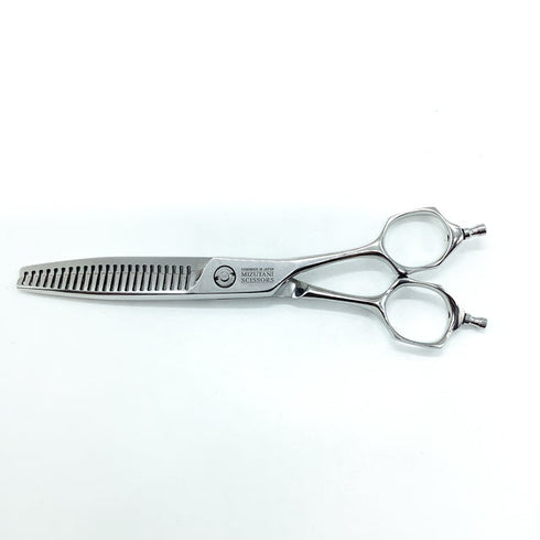 【ミズタニシザーズ ミズタニシザーMIZUTANI SCISSORS】Z DUAL ZD-3 メガネ シザー セニング 美容ハサミ すきばさみ 美容師 理容師 約15% 右利き 6インチ 中古 sc2348