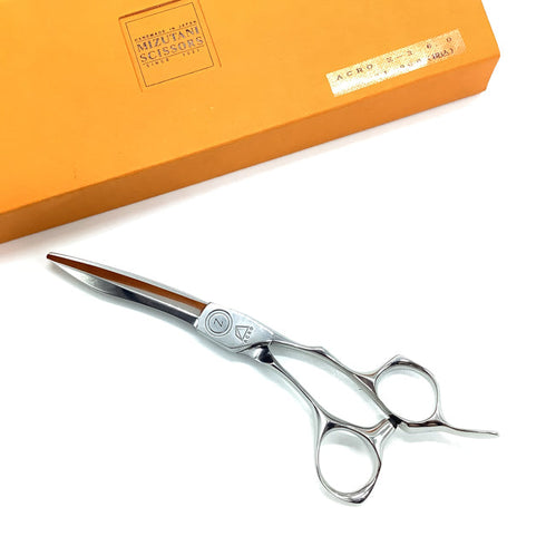 【ミズタニシザーズ ミズタニシザーMIZUTANI SCISSORS】ACRO Z-2 シザー オフセット 理容 美容ハサミ 美容師 理容師 右利き 6インチ 中古 sc2351