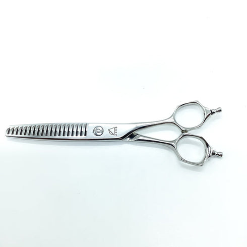 【ミズタニシザーズ ミズタニシザーMIZUTANI SCISSORS】ACRO YURAGI6 メガネ シザー セニング 美容ハサミ すきばさみ 美容師 理容師 約25~30% 右利き 6インチ 中古 sc2355