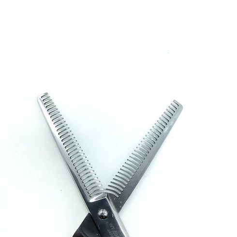 【内海ウツミUTSUMI】WT-60/30 オフセット シザー 両グシ セニング 美容ハサミ すきばさみ 美容師 理容師 約10~20% 右利き 6インチ 中古 sc2380