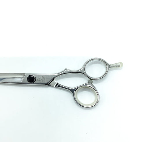 新品未使用【ヒカリシザーズHIKARI光シザーHIKARI SCISSORS】E-6 シザー オフセット 理容 美容ハサミ 美容師 理容師 右利き 6.2インチ 中古 sc2426