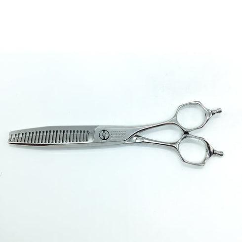 【ミズタニシザーズ ミズタニシザーMIZUTANI SCISSORS】Z DUAL ZD-3 メガネ シザー セニング 美容ハサミ すきばさみ 美容師 理容師 約15% 右利き 6インチ 中古 sc2391
