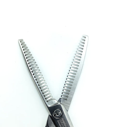 【ミズタニシザーズ ミズタニシザーMIZUTANI SCISSORS】Z DUAL ZD-3 メガネ シザー セニング 美容ハサミ すきばさみ 美容師 理容師 約15% 右利き 6インチ 中古 sc2391