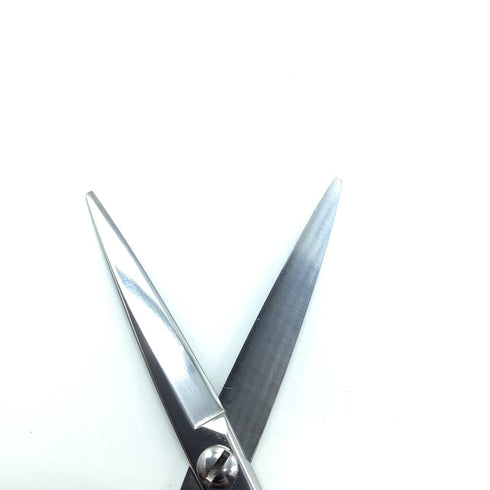 【メーカー不明】ドライカット スライド シザー メガネ 理容 美容ハサミ 美容師 理容師 右利き 6インチ 中古 sc2395