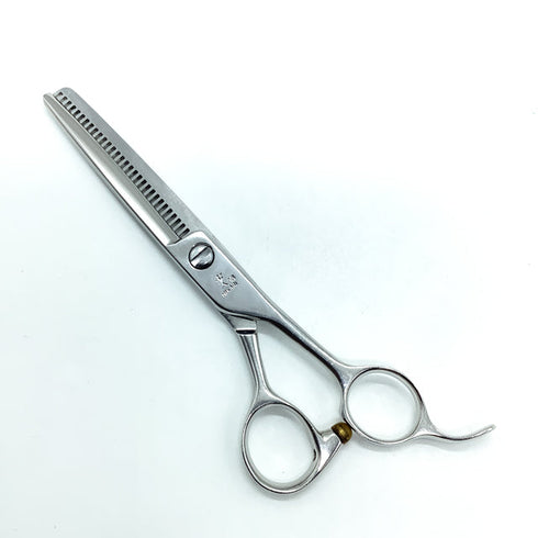 【ヒカリシザーズHIKARI光シザーHIKARI SCISSORS】723 逆刃 オフセット シザー セニング 美容ハサミ すきばさみ 美容師 理容師 約40% 右利き 6インチ 中古 sc2396