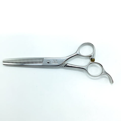 【ヒカリシザーズHIKARI光シザーHIKARI SCISSORS】723 逆刃 オフセット シザー セニング 美容ハサミ すきばさみ 美容師 理容師 約40% 右利き 6インチ 中古 sc2396