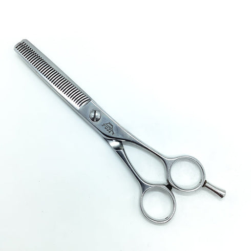 【FUJIフジシザー】TR60-37両グシ メガネ シザー セニング 美容ハサミ すきばさみ 美容師 理容師 約20~25% 右利き 6インチ 中古 sc2401