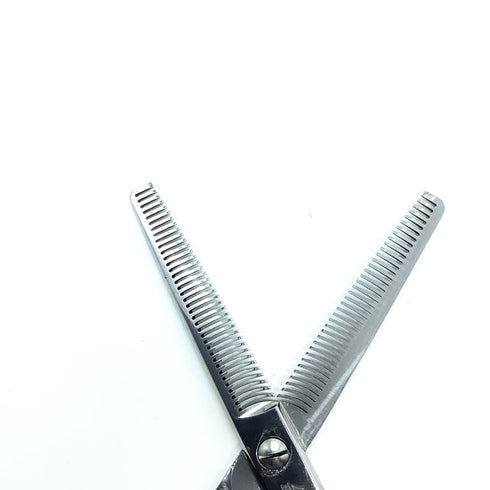 【FUJIフジシザー】TR60-37両グシ メガネ シザー セニング 美容ハサミ すきばさみ 美容師 理容師 約20~25% 右利き 6インチ 中古 sc2401