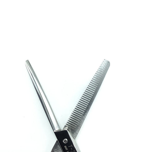 新品未使用【ヒカリシザーズHIKARI光シザーHIKARI SCISSORS】T-37 メガネ シザー セニング 美容ハサミ すきばさみ 美容師 理容師 約25% 右利き 5.7インチ 中古 sc2413