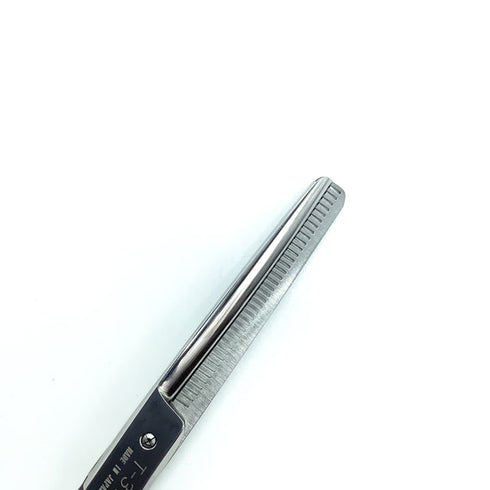 新品未使用【ヒカリシザーズHIKARI光シザーHIKARI SCISSORS】T-37 メガネ シザー セニング 美容ハサミ すきばさみ 美容師 理容師 約25% 右利き 5.7インチ 中古 sc2413