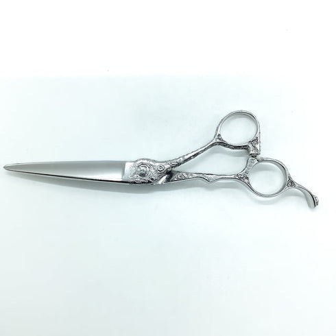 美品【ナルトシザーズ ナルトシザーNARUTO SCISSORS】ギルビーZ唐草 シザー オフセット 理容 美容ハサミ 美容師 理容師 右利き 6.3インチ 中古 sc2420