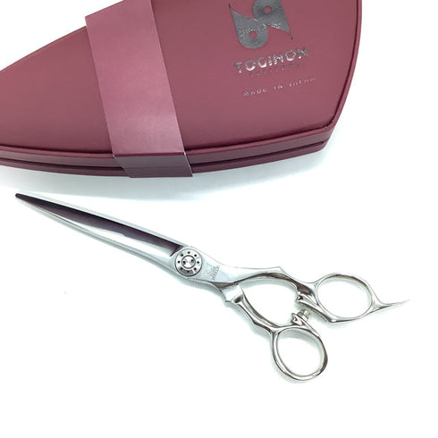 新品同様【トギノンTOGINON】 KING SPREAD7.0キングスプレッド7.0 シザー オフセット 理容 美容ハサミ 美容師 理容師 右利き 7インチ 中古 sc2425