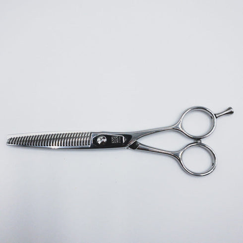 新品未使用【内海ウツミUTSUMI】SL24 メガネ シザー セニング 美容ハサミ すきばさみ 美容師 理容師 約20~25% 右利き 6インチ 中古 sc1798