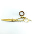 【ミズタニシザーズ ミズタニシザーMIZUTANI SCISSORS】SWIVEL S-01 × wood ring シザー オフセット 理容 美容ハサミ 美容師 理容師 右利き 5.7インチ 中古 sc2434