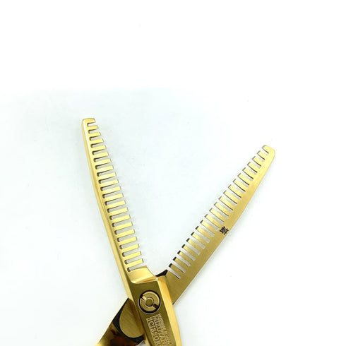 美品【ミズタニシザーズ ミズタニシザーMIZUTANI SCISSORS】Z DUAL ZD-6 オフセット シザー セニング 美容ハサミ すきばさみ 美容師 理容師 約25% 右利き 6インチ 中古 sc2435