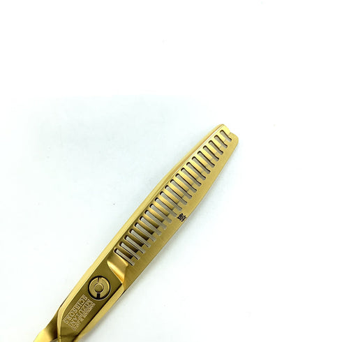 美品【ミズタニシザーズ ミズタニシザーMIZUTANI SCISSORS】Z DUAL ZD-6 オフセット シザー セニング 美容ハサミ すきばさみ 美容師 理容師 約25% 右利き 6インチ 中古 sc2435