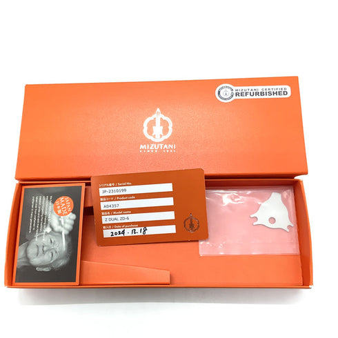 美品【ミズタニシザーズ ミズタニシザーMIZUTANI SCISSORS】Z DUAL ZD-6 オフセット シザー セニング 美容ハサミ すきばさみ 美容師 理容師 約25% 右利き 6インチ 中古 sc2435